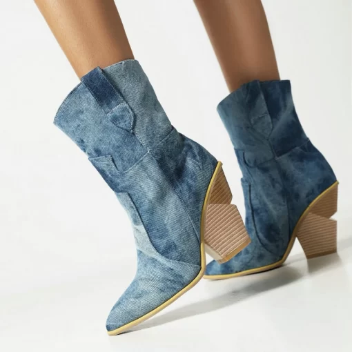 2021 Fashion Denim Western Boots Autumn Women Boots Wedges High Heel Ankle Boots Slip On Winter.jpg Q90.jpg
