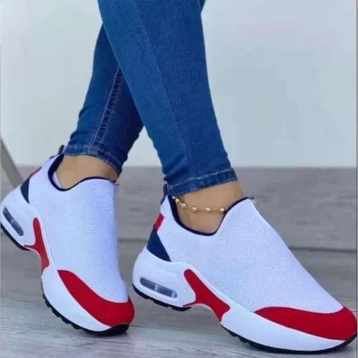 2022 Women Sandals Platform Solid Flats Casual Women s Vulcanize Shoes Lace Up Breathable Women Walking.jpg Q90.jpg