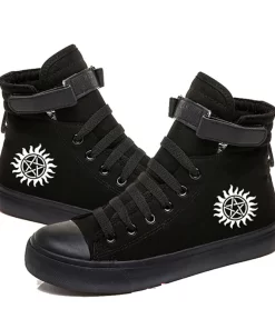 Dean Sam Winchester Supernatural Canvas Sneakers Casual Shoes for Kids Youth.jpg Q90.jpg