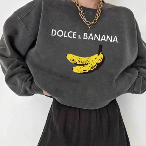 Dolce banana Print Women Sweatshirts Streetwear Round Neck Long Sleeve Drop Shoulder Loose Winter Woman Sweatshirts.jpg Q90.jpg