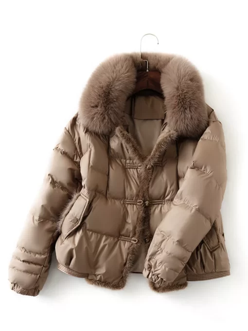 Fitaylor Winter Women Real Fox Fur Collar 90 White Duck Down Jacket Ladies Warm Puffer Coat.jpg 2