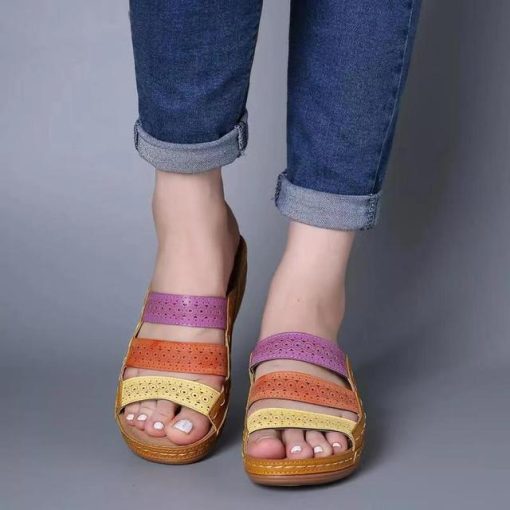 Summer Women Wedge Sandals Premium Orthopedic Open Toe Slippers Vintage Anti Slip Leather Casual Female Platform.jpg 640x640
