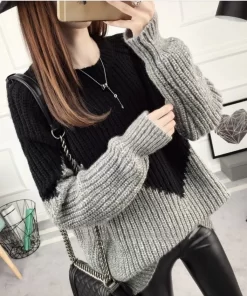 Sweaters for Women Tops Crochet Y2k Cashmere Luxury Striped Black Korean Style Vintage Ladies Sweater Knitted.jpg Q90.jpg