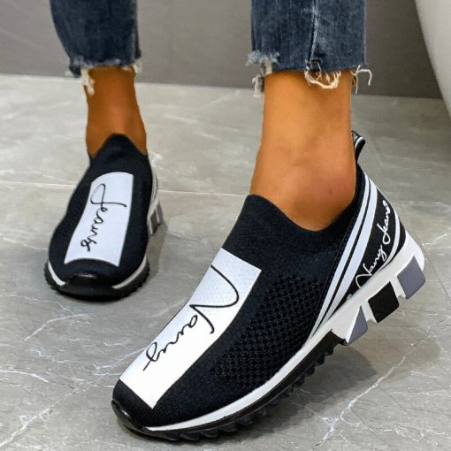 main image02022 Designer Unisex Couples Shoes Slip On Walking Women Sneakers Breathable Sock Women s Shoes Trainers