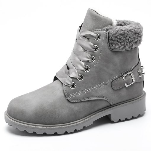 main image02022 new winter boots women martin boots ankle platform shoes woman Snow Boots fashion warm non