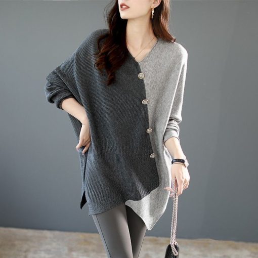 main image0Fashion Cardigans Woman V Neck Knitted Long Sweater Cashmere Designer Luxury Tops Crochet Cardigan for Women