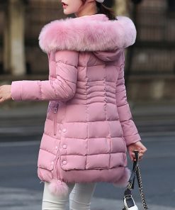 main image0Faux Fur Parkas Women 2021 New Winter Down Cotton Jacket Women Thick Snow Wear Winter Coat