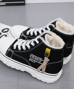 main image0High top Canvas Shoes for Women Winter Ankle Boots 2022 Student Flat Casual Sneakers Woman Plus