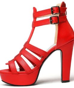 main image0Large Size 45 50 High Heels Pumps Summer Shoes For Women Sandals Platform 2022 Peep Toe