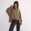 main image0Oversized 100 Cotton Women Sweatshirts Long Sleeve Patchwork Open Side Streetwear Harajuku Pullovers Autumn Clothes For