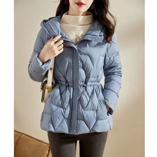 main image0Padded Women s Jacket Cotton Coat 2022 New Autumn And Winter Solid Color Fashion Hooded