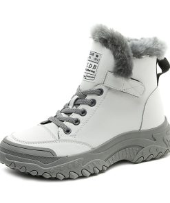 main image0Winter Platform Shoes for Women 2022 Designer Luxury Sneakers Girls Plush Sports Shoes Flats Snow Fur