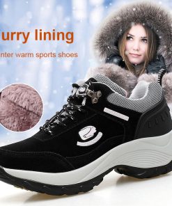 main image0Winter Sneakers Women 2022 New Furry Warm Platform Lightweight Women Shoes Outdoor Running Shoes Plus Size