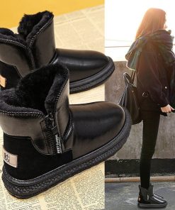 main image0Women s Snow Boots 2022 New Plus Velvet Thick Ankel Waterproof Non slip Fur Integrated Winter