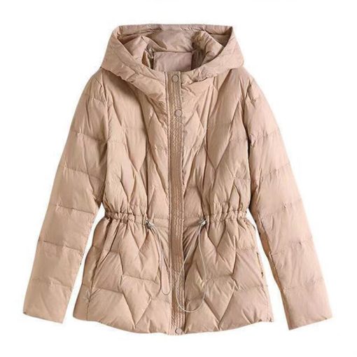main image1Padded Women s Jacket Cotton Coat 2022 New Autumn And Winter Solid Color Fashion Hooded