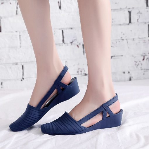 main image1miaoguan 2021 New Women s Shoes Slingbacks Footwear Woman Wedges Sandals Women Slip on Shoes Ladies