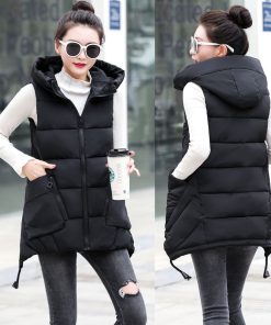 main image22022 Autumn And Winter Women Vest Thick New Student Cotton Coats Size 5XL Lady Clothing Warm