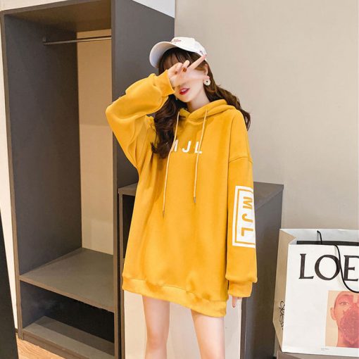 main image2Winter Fleece Thickening Clothes Autumn New Korean Version Of Loose Coat Fashion Aesthetic Hoodies Women s