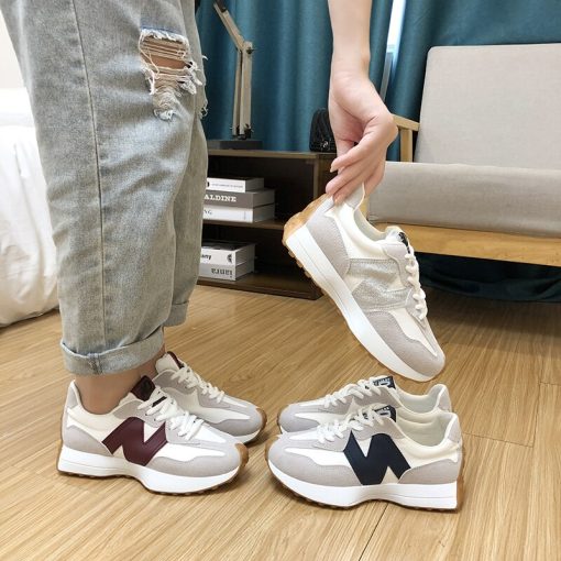 main image2Women Luxury Sports Shoes 2022 Spring Autumn New Air Mesh Color Block Popular Trendy Soft Sole