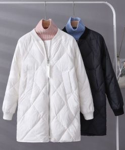 main image2Women s Cotton Padded Coat Parkas Down Winter Jacket Long Thick Warm Coats Puffer Outerwear Jackets