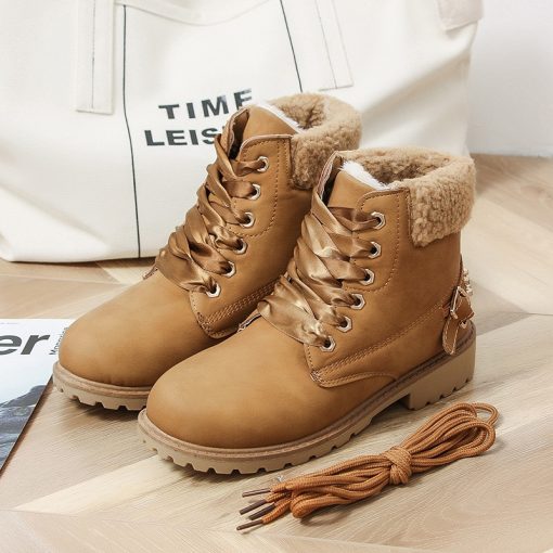 main image32022 new winter boots women martin boots ankle platform shoes woman Snow Boots fashion warm non