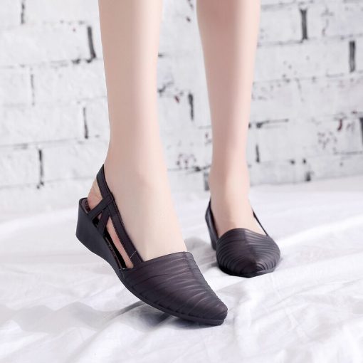 main image3miaoguan 2021 New Women s Shoes Slingbacks Footwear Woman Wedges Sandals Women Slip on Shoes Ladies