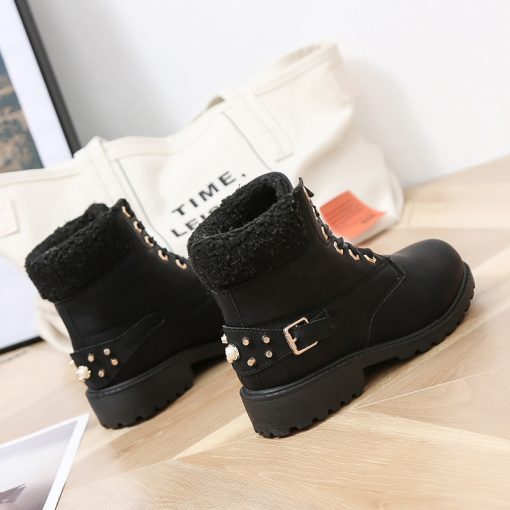 main image42022 new winter boots women martin boots ankle platform shoes woman Snow Boots fashion warm non