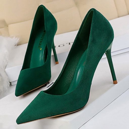 main image4BIGTREE Shoes 2023 New Women Pumps Suede High Heels Shoes Fashion Office Shoes Stiletto Party Shoes