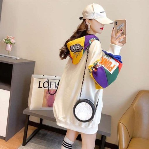 main image4Korean Fashion Designer Essentials Hoodies Woman Anime Hooded Sweatshirt Graphic Streetwear Hoodie for Women White Aesthetic