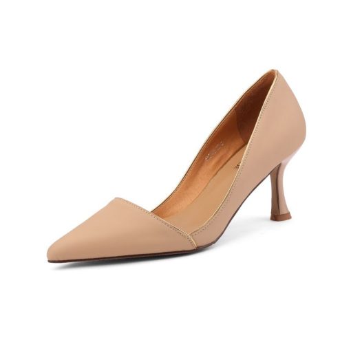 main image4Thin Temperament Women Shoes 2022spring New Sexy Stiletto Pump Women French Pointed Toe Nude Party High
