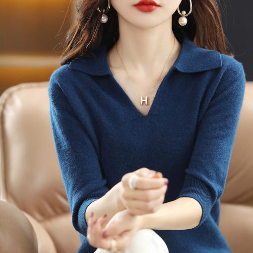 main image5Korean Style Cashmere Sweater Winter 2022 Trend Sweaters Cardigan Woman Designer Cardigans Female Knitted Top Red