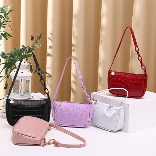 main image5Women s PU Solid Color Handbag Casual Women s Handbag Shoulder Bag Fashion Exquisite Shopping Bag