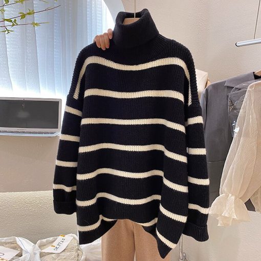 Turtleneck Knitted Women’s Sweaters – Miggon