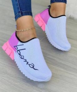 variant image0New Sneakers for Women Comfortable Mesh Fashion Casual Shoes Slip On Platform Female Sport Flats Ladies