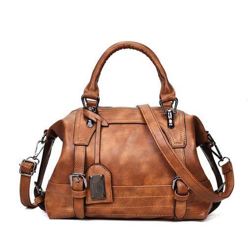 variant image0Women Vintage Luxury Handbag Purses Soft Leather Shoulder Bag Designer Female Casual Tote Travel Bag Femme