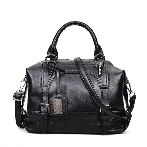variant image1Women Vintage Luxury Handbag Purses Soft Leather Shoulder Bag Designer Female Casual Tote Travel Bag Femme