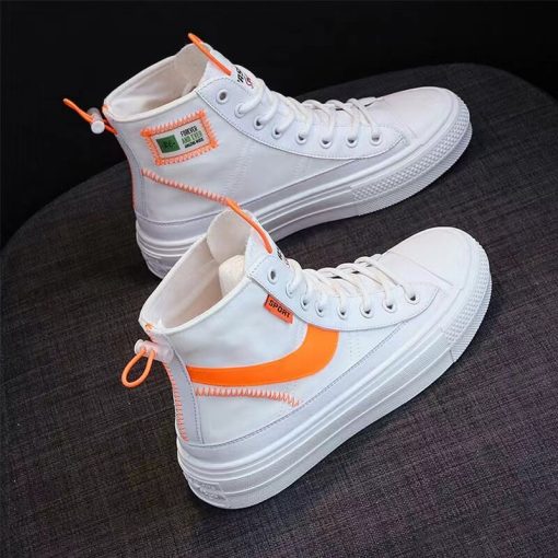 variant image22022 New Spring Sneakers Women Summer Canvas Platform Ladies Vulcanized Shoes Flat Bottom Shoes Casal Sports