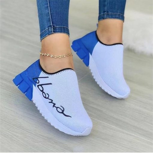 variant image2New Sneakers for Women Comfortable Mesh Fashion Casual Shoes Slip On Platform Female Sport Flats Ladies