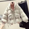 variant image2Reflective Coat Puffer Woman Aesthetic Korean Style Jacket Female Winter New Parka Down Clothes Jackets Coats