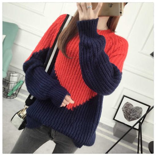 variant image2Sweaters for Women Tops Crochet Y2k Cashmere Luxury Striped Black Korean Style Vintage Ladies Sweater Knitted