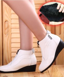 variant image2Winter Boots Women 2020 Women Snow Boots Wedge Heels Winter Shoes Women Warm Fur Casual Shoes