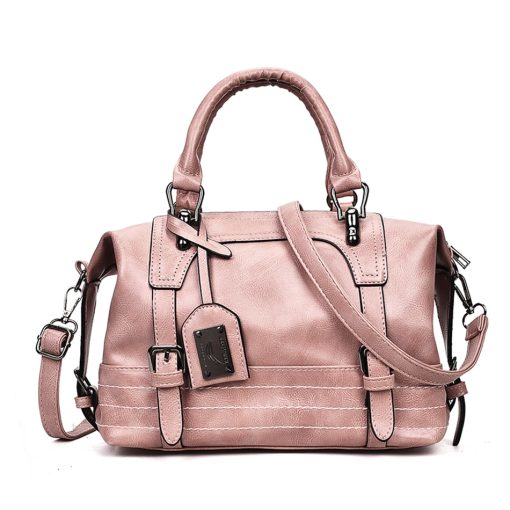 variant image2Women Vintage Luxury Handbag Purses Soft Leather Shoulder Bag Designer Female Casual Tote Travel Bag Femme