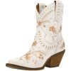 variant image3AOSPHIRAYLIAN Retro Vintage Sewing Floral Western Boots For Women 2022 Women s Shoes Embroidery Cowgirl Cowboy