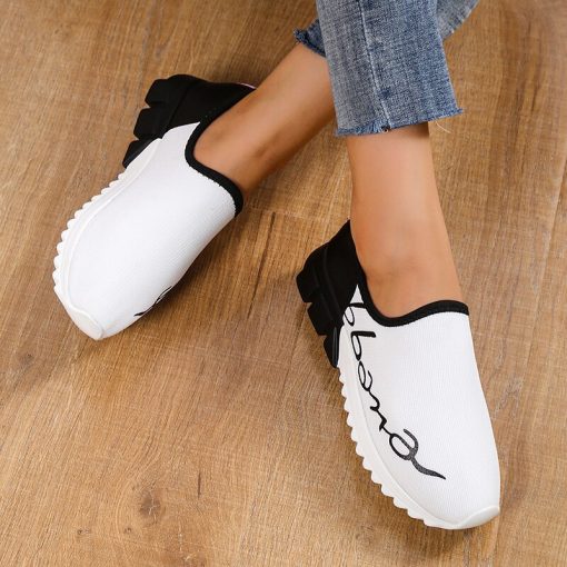 variant image3New Sneakers for Women Comfortable Mesh Fashion Casual Shoes Slip On Platform Female Sport Flats Ladies