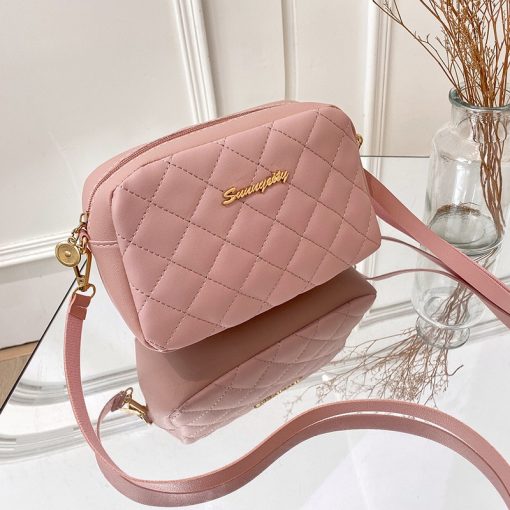 variant image3high quality Women s Shoulder Bag 2022 New Lingge Casual Women s Straddle Small Bag Brand
