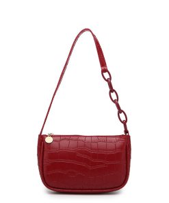 variant image4Women s PU Solid Color Handbag Casual Women s Handbag Shoulder Bag Fashion Exquisite Shopping Bag