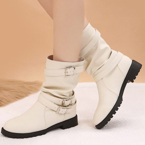 2023 Autumn Women s Ankle Boots Fashion Leopard Side Zipper Size 43 Booties Women Belt Buckle.jpg 640x640