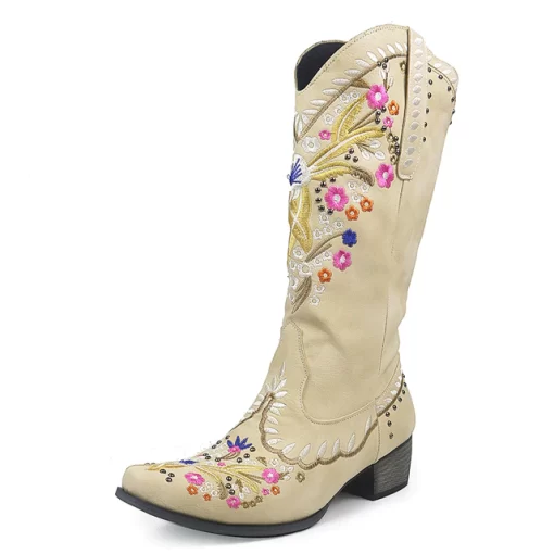 AOSPHIRAYLIAN Western Cowboy Boots For Women 2022 Retro Vintage Embroidery Sewing Floral Women s Cowgirl Shoes.jpg 640x640