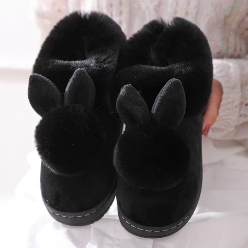 Women s Shoes Rabbit Ear Floor Indoor Cotton Slippers Winter Autumn Shoes Women Non Slip Thick.jpg 640x640