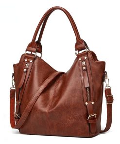 main image0High Quality Big Capacity Women Handbag Luxury Women Bag Side Pockets Design Hand Bag PU Leather